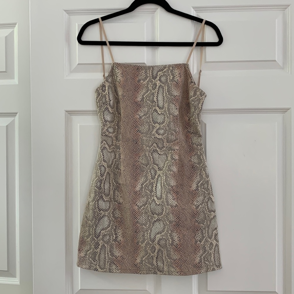 Urban Outfitters Snake Print Mini Dress